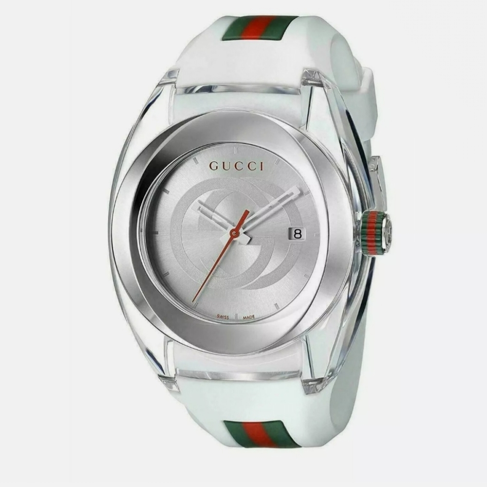 Gucci SYNC XXL 42MM Men's White Watch YA137102. (New, 100% Original !)